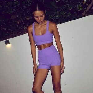 FP Free People Movement Never Better Bra and Biker Shorts 5” set size XS